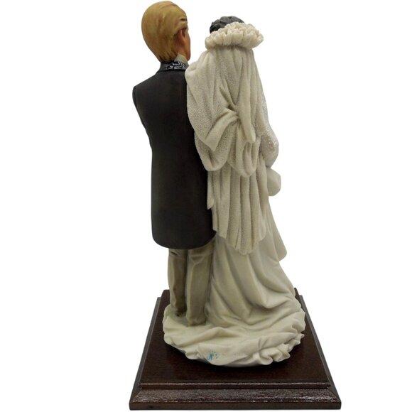 A Belcari Bride Groom Wedding Figurine 1987 Italian Figurine Vintage 11" - Picture 4 of 11